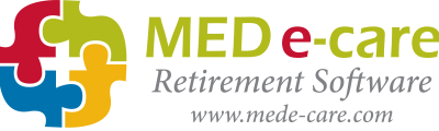 Medecare Logo Full Logo COLOUR retirement software plus website